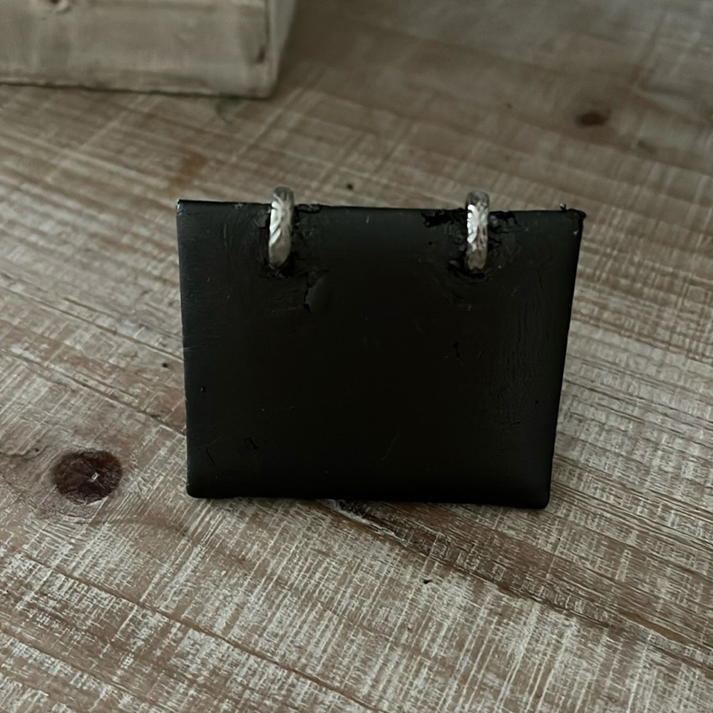 3/$12 Textured silver hoop earrings on post